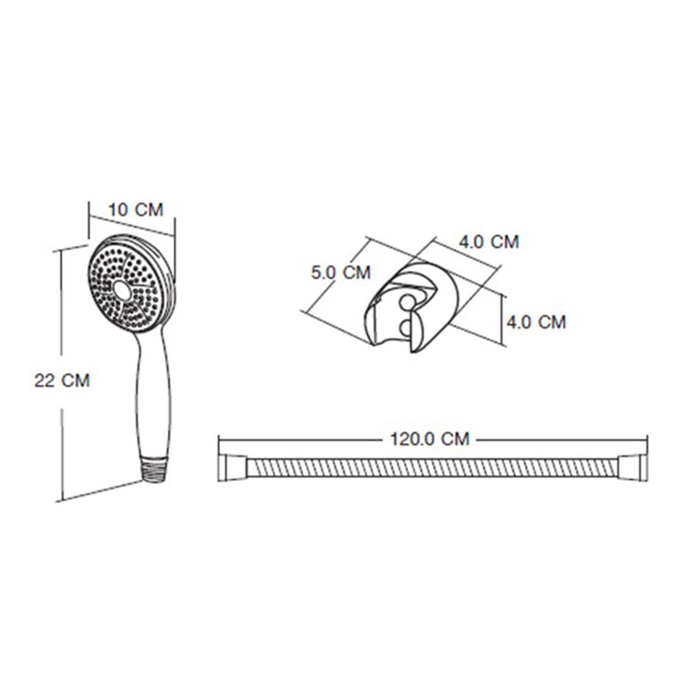 ฝักบัวสายอ่อน MOYA BT-9153 สีโครม