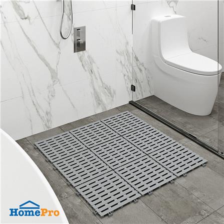 แผ่นกันลื่น HOME LIVING STYLE PARALLEL 30X30 ซม. สีเทา_2