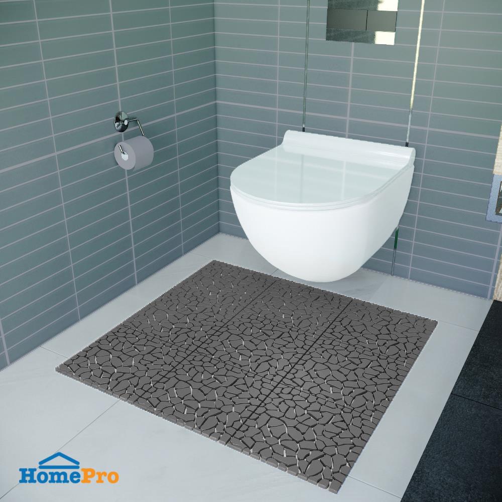 แผ่นกันลื่น HOME LIVING STYLE STONE 30X30 ซม. สีเทา