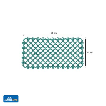 แผ่นกันลื่น HOME LIVING STYLE ROUNDY 15X30 ซม. สีเขียว_4