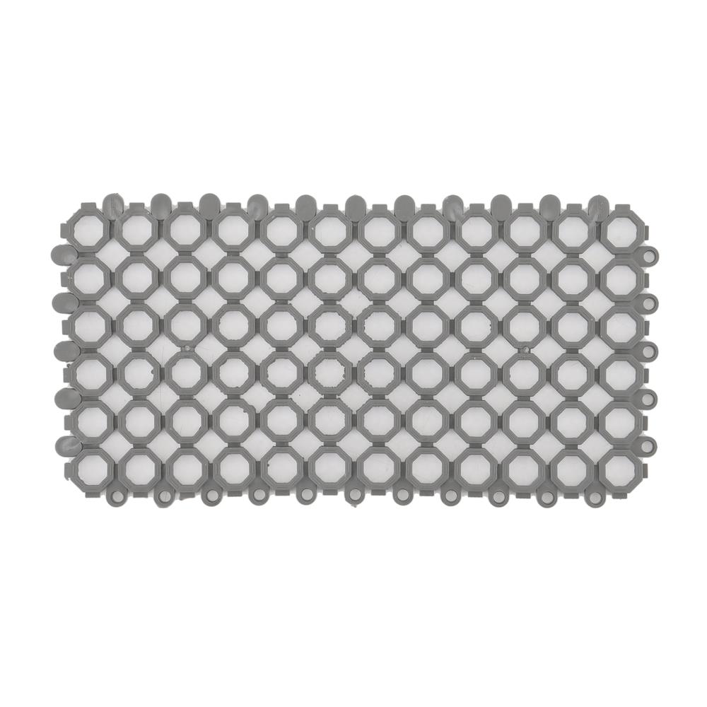 แผ่นกันลื่น HOME LIVING STYLE ROUNDY 15X30 ซม. สีเทา