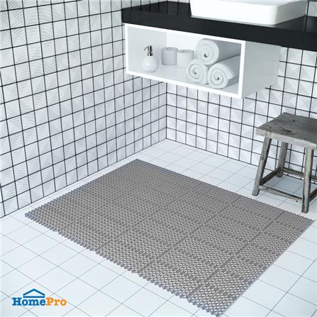 แผ่นกันลื่น HOME LIVING STYLE ROUNDY 15X30 ซม. สีเทา_4