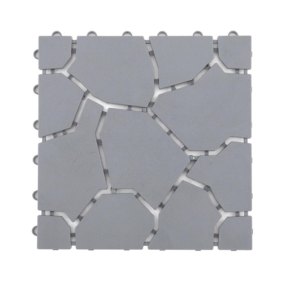 แผ่นกันลื่น HOME LIVING STYLE BIG STONE 30X30 ซม. สีเทา