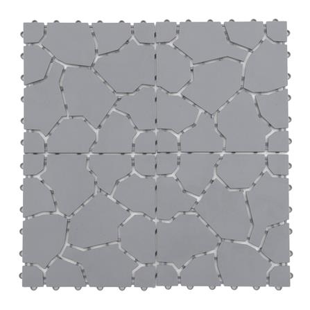 แผ่นกันลื่น HOME LIVING STYLE BIG STONE 30X30 ซม. สีเทา_1