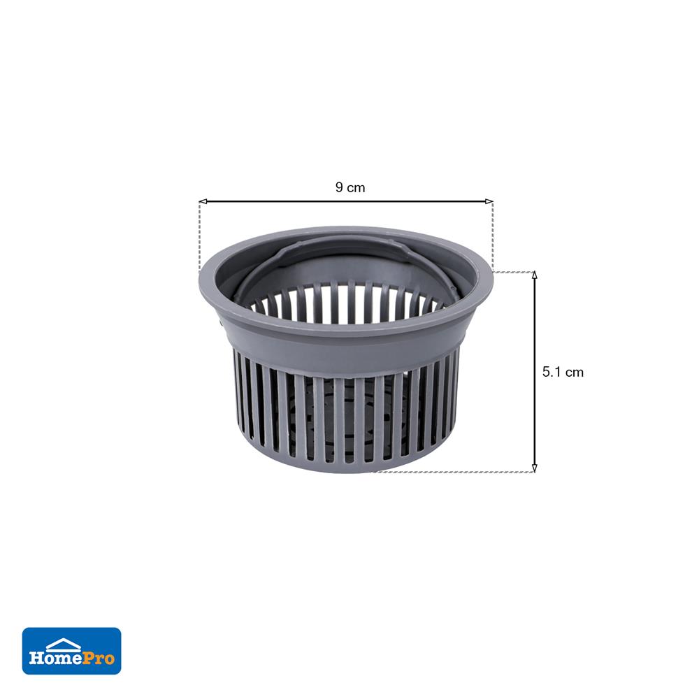 ตะกร้ากรองเศษอาหาร PARNO 2198 S 3.5 นิ้ว พลาสติก
