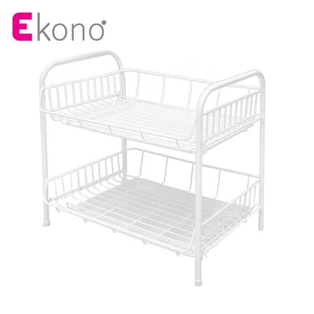 ชั้นวางของและแก้ว2ชั้นพร้อมถาด EKONO 812