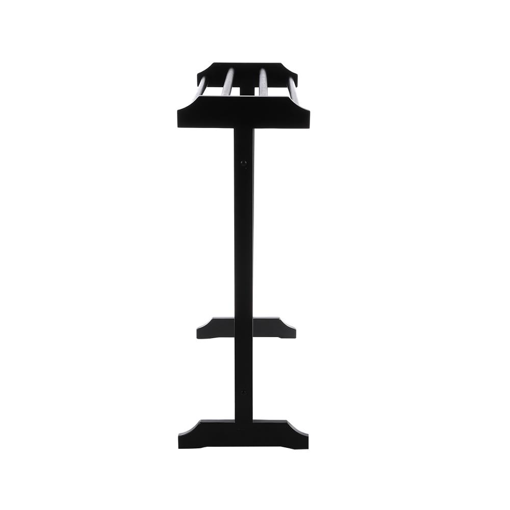 ราวพาดผ้าไม้ยางพารา 4 เส้น สีโอ๊ค PLIM