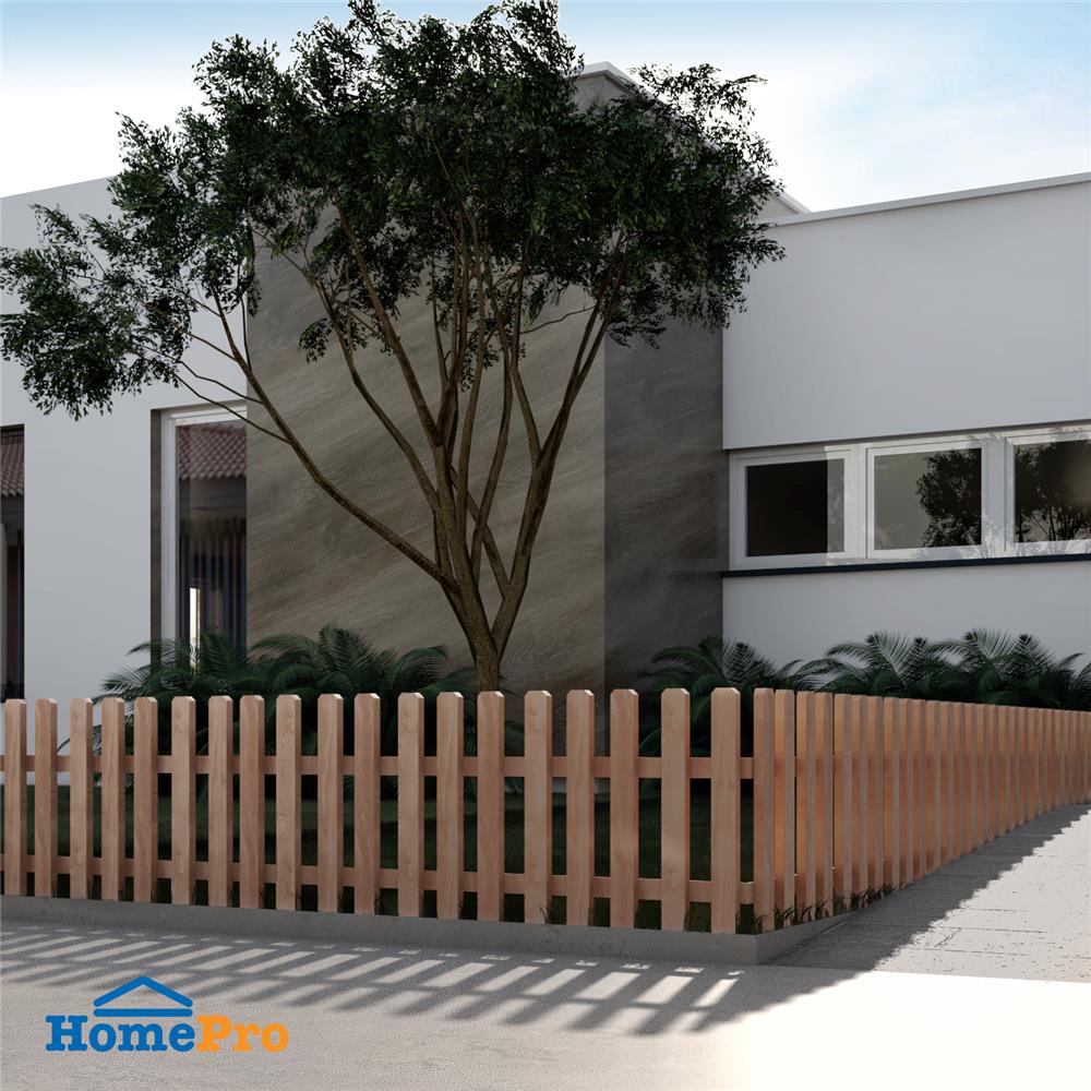 รั้วไม้ยางพาราปักพื้น SPRING U-01 XL