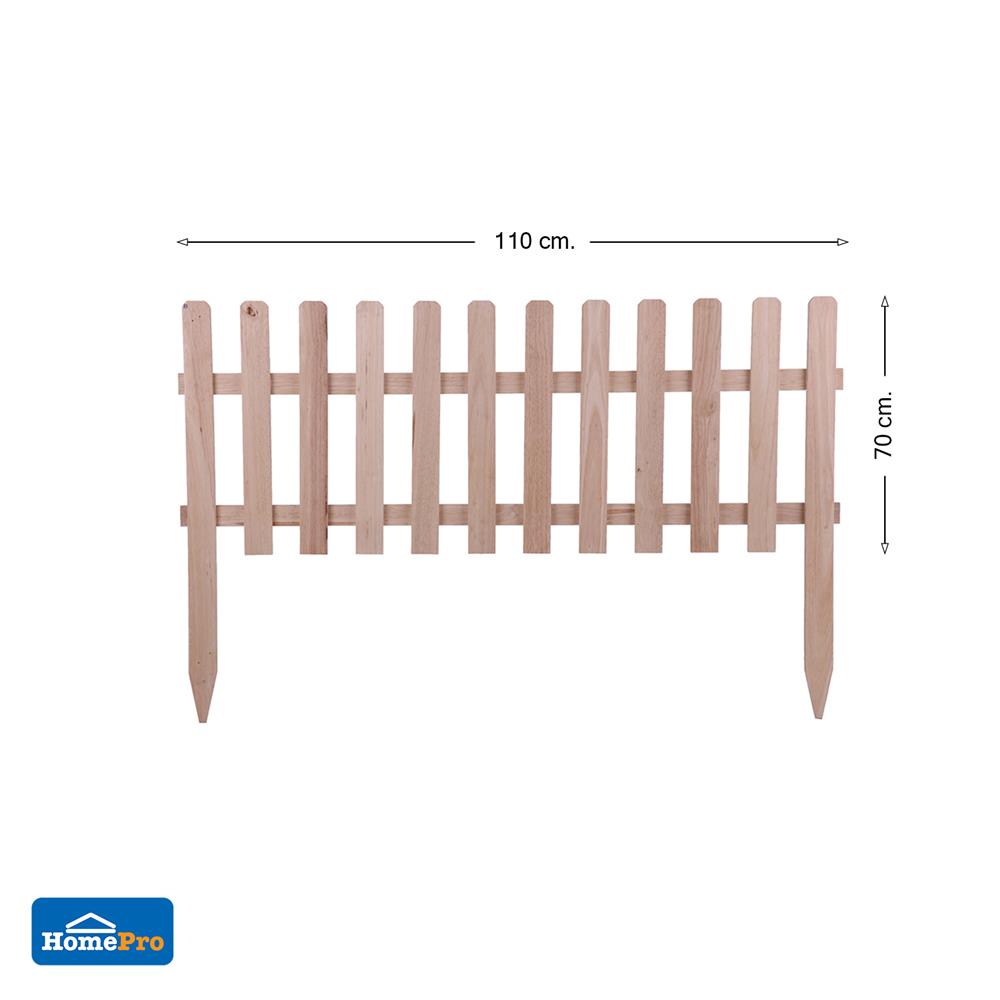 รั้วไม้ยางพาราปักพื้น SPRING U-01 XL