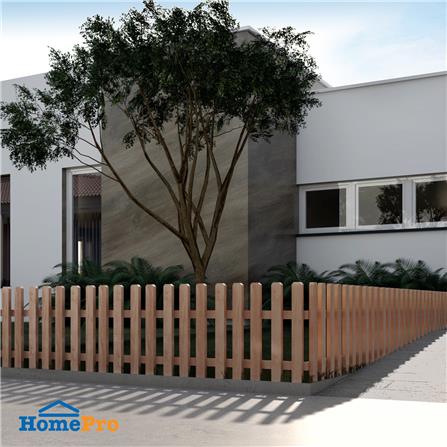 รั้วไม้ยางพาราปักพื้น SPRING U-01 XL