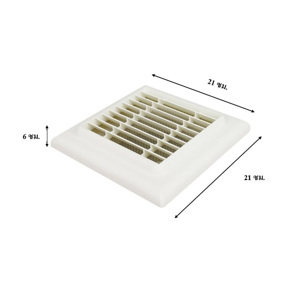 หน้ากากกันแมลงแบบตะแกรง PARNO F125WH 12.5 ซม. สีขาว