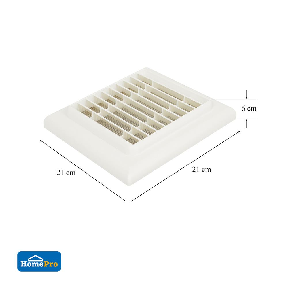 หน้ากากกันแมลงแบบตะแกรง PARNO F150WH 15 ซม. สีขาว