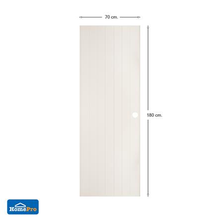 ประตู PVC บานประกอบ AZLE 1 70X180 ซม. สีครีม_5