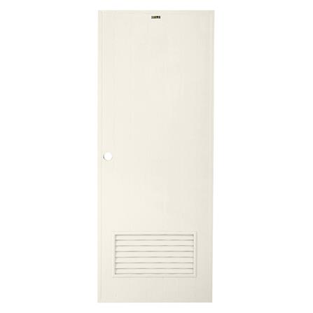 ประตูห้องน้ำ PVC บานประกอบ AZLE-2 เกล็ดล่าง 70X180 ซม. สีครีม