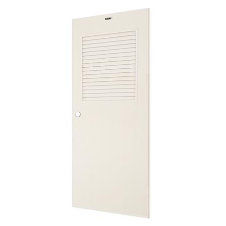 ประตู PVC บานประกอบ AZLE-3 70X180 ซม. สีครีม_1