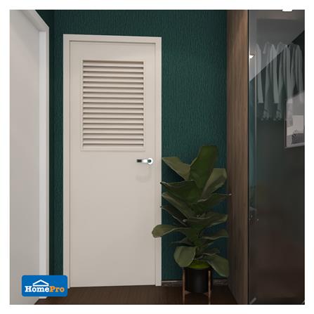 ประตู PVC บานประกอบ AZLE-3 70X180 ซม. สีครีม_3