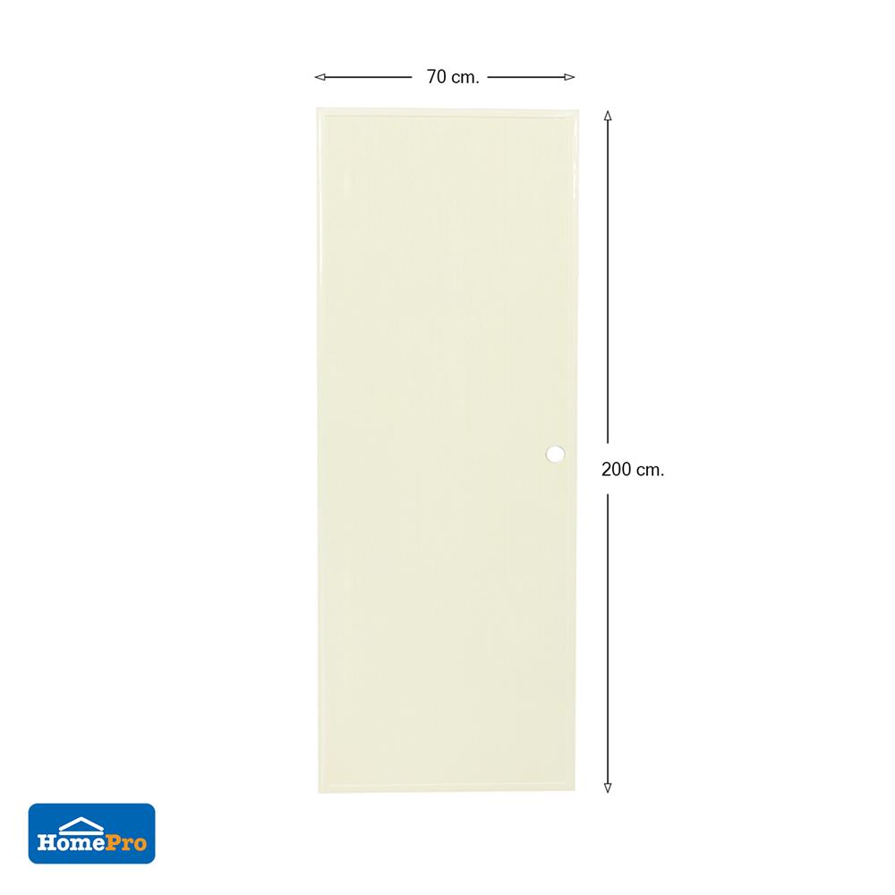 ประตู PVC บานประกอบ AZLE 1 70X200 ซม. สีครีม