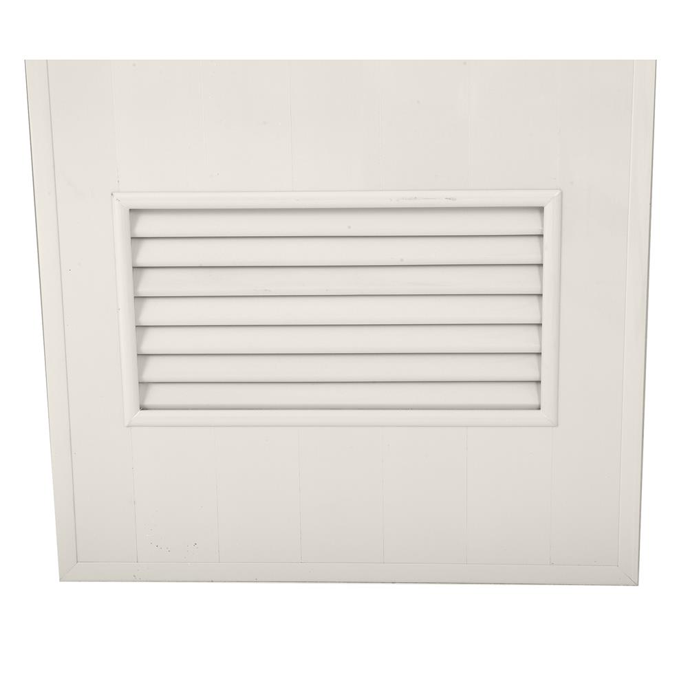 ประตู PVC บานประกอบ AZLE-2 เกล็ดล่าง 70X200 ซม. สีครีม