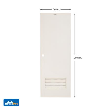 ประตู PVC บานประกอบ AZLE-2 เกล็ดล่าง 70X200 ซม. สีครีม_5