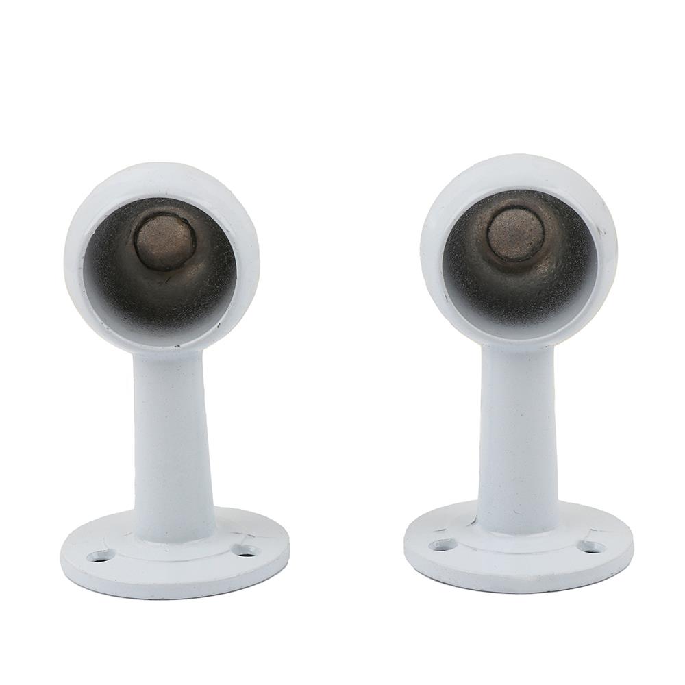 หัว-ท้ายรางผ้าม่าน รางแป๊บ HOME LIVING STYLE 25 มม. สีขาว