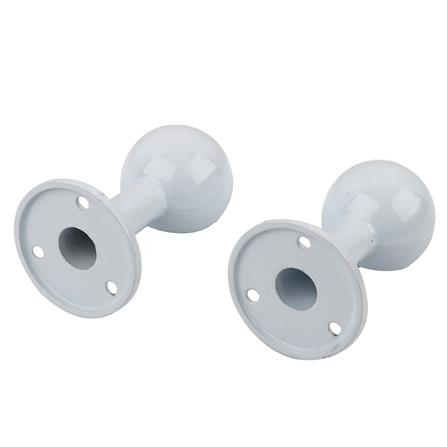 หัว-ท้ายรางผ้าม่าน รางแป๊บ HOME LIVING STYLE 25 มม. สีขาว_2