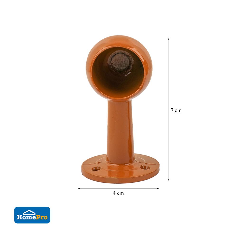 หัว-ท้ายรางผ้าม่าน รางแป๊บ HOME LIVING STYLE 25 มม. สีน้ำตาล