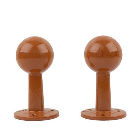 หัว-ท้ายรางผ้าม่าน รางแป๊บ HOME LIVING STYLE 25 มม. สีน้ำตาล_2