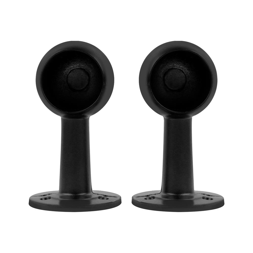 หัว-ท้ายรางผ้าม่าน รางแป๊บ HOME LIVING STYLE 25 มม. สีดำ