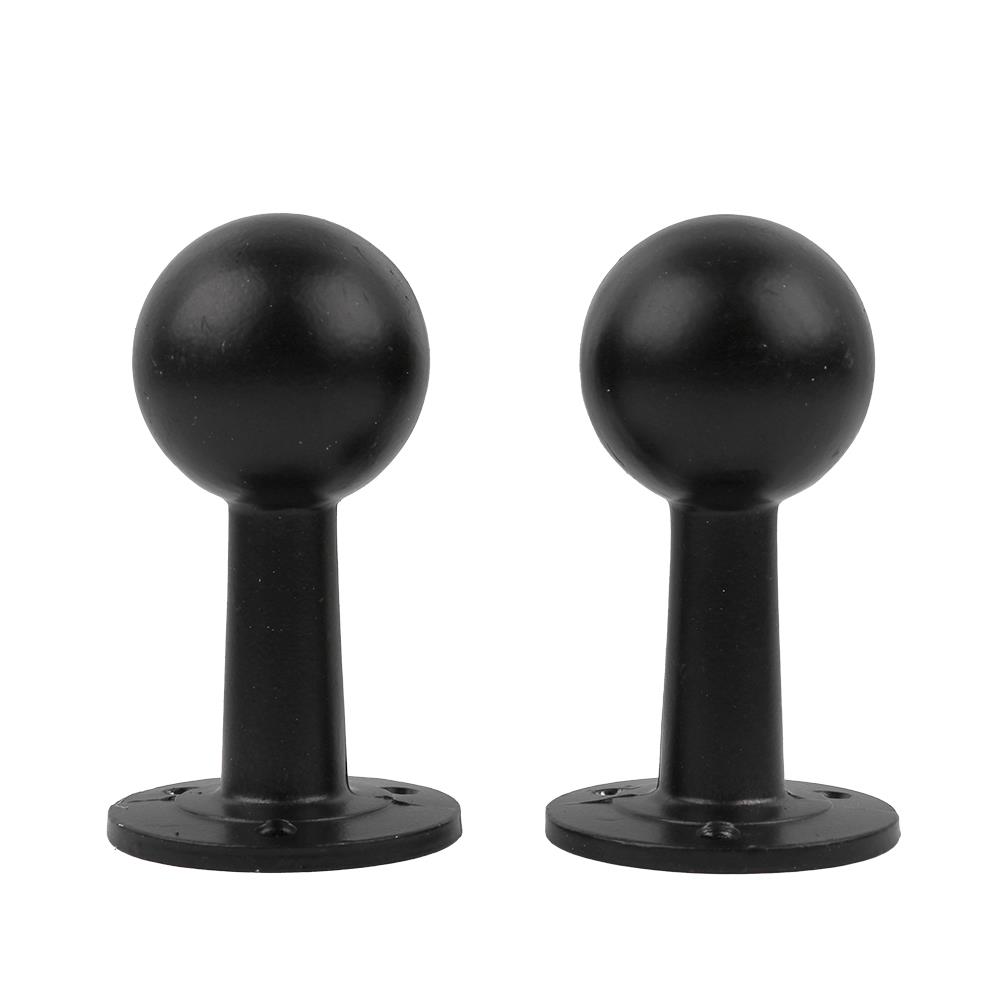 หัว-ท้ายรางผ้าม่าน รางแป๊บ HOME LIVING STYLE 25 มม. สีดำ