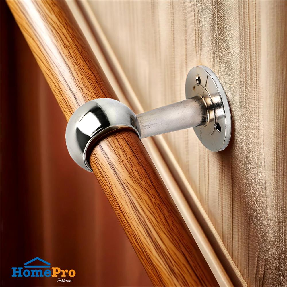 ขารับราง 1 ชั้น แป๊บ HOME LIVING STYLE 25 มม. สีเงิน