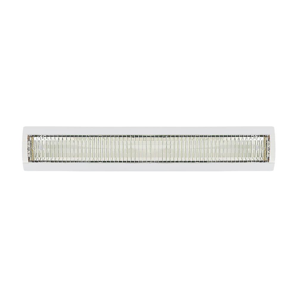 โคมตะแกรงติดลอย ELECKTA 2x36 วัตต์ สีเงิน