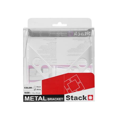 แขนรับชั้นเหล็ก STACKO O4 15x15 ซม. สีขาว_2