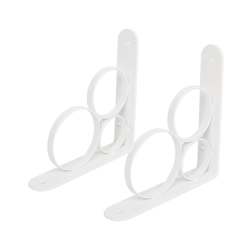 แขนรับชั้นเหล็ก STACKO O 15x15 ซม. สีขาว