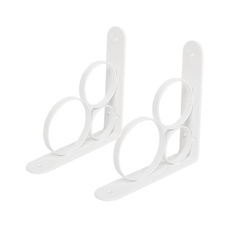 แขนรับชั้นเหล็ก STACKO O 15x15 ซม. สีขาว