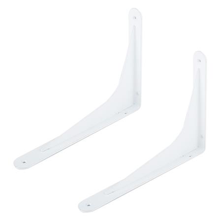 แขนรับชั้นเหล็ก STACKO L 25x18 ซม. สีขาว