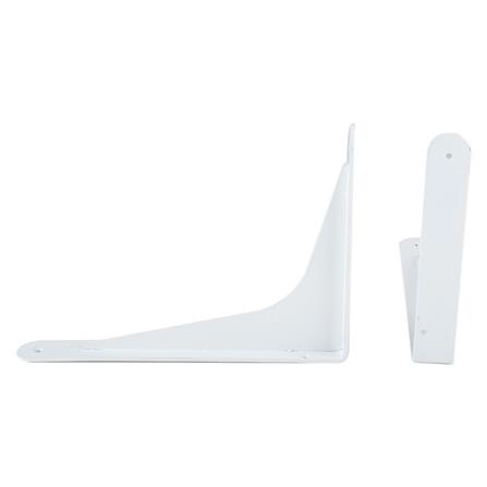 แขนรับชั้นเหล็ก STACKO L 25x18 ซม. สีขาว_1