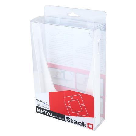 แขนรับชั้นเหล็ก STACKO L 25x18 ซม. สีขาว_2