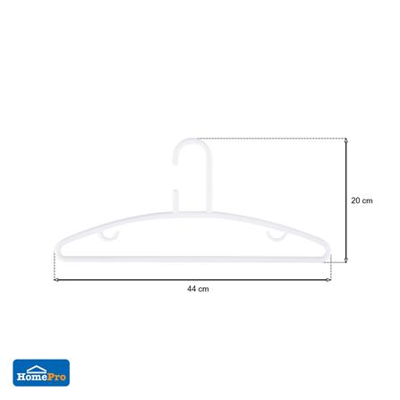 ไม้แขวนเสื้อ PLIM H1170, P1170 สีขาว แพ็ค 6 ชิ้น_5