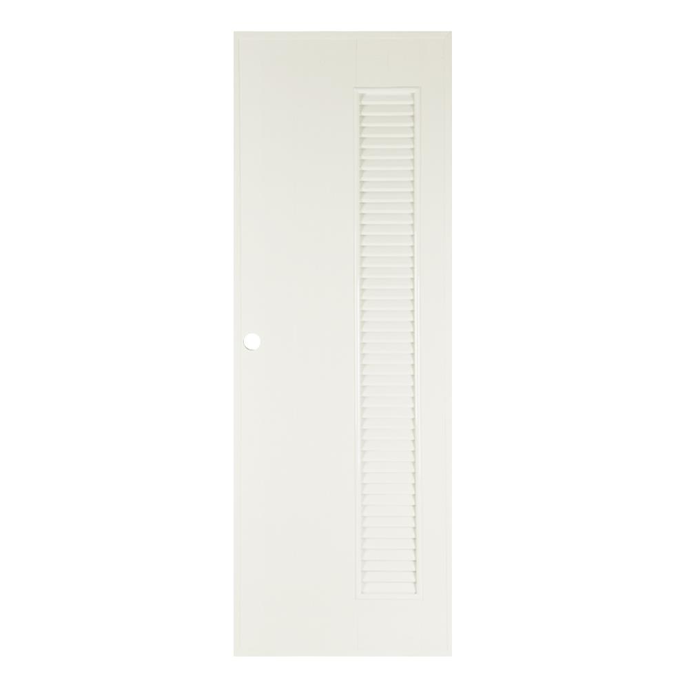 ประตู PVC บานประกอบ AZLE 6 70X200 ซม. สีครีม