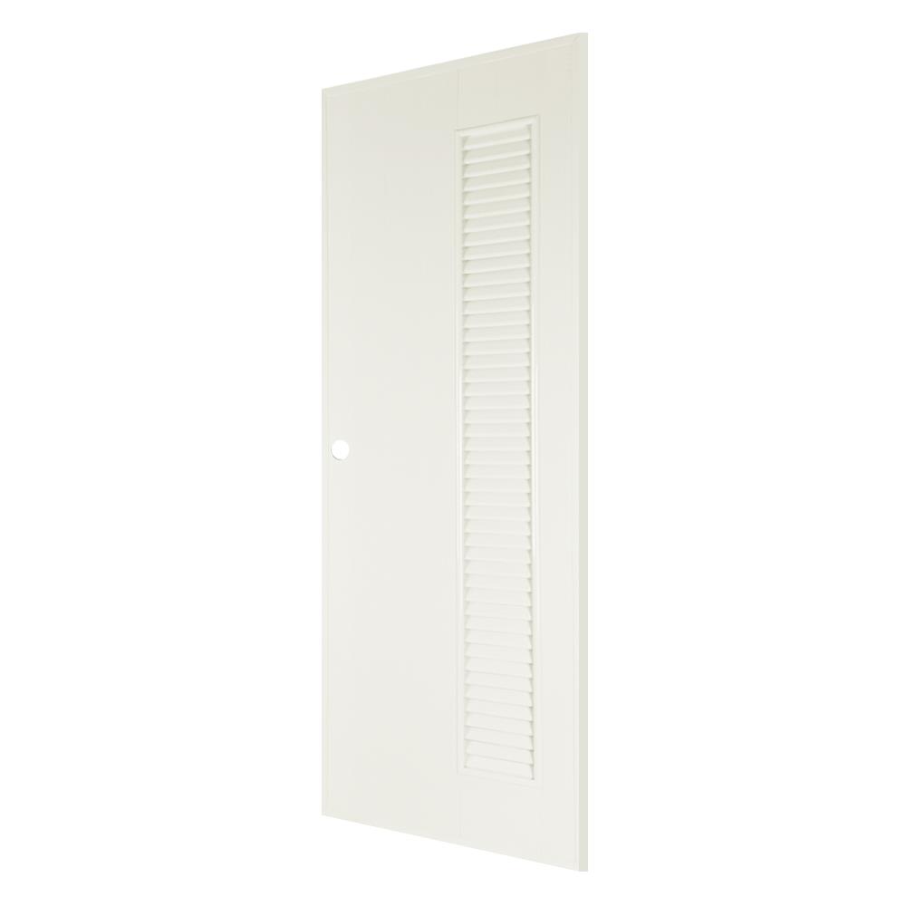 ประตู PVC บานประกอบ AZLE 6 70X200 ซม. สีครีม