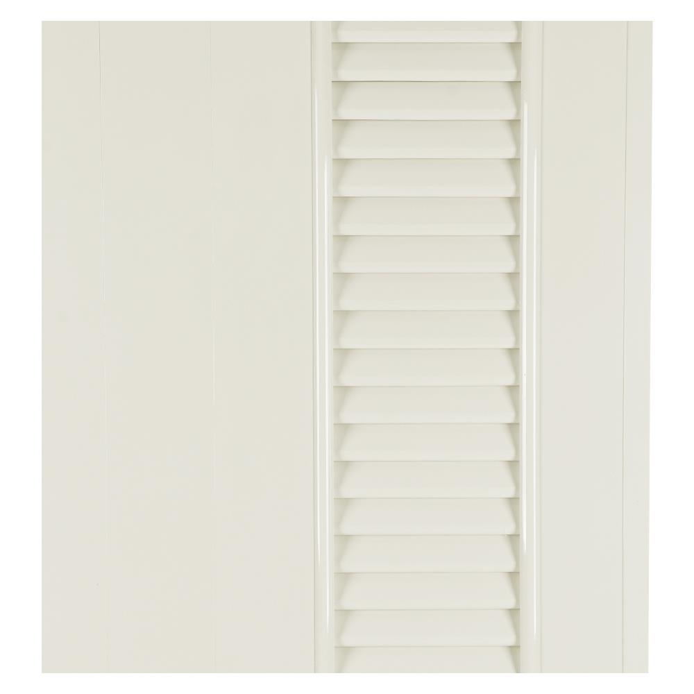 ประตู PVC บานประกอบ AZLE 6 70X200 ซม. สีครีม