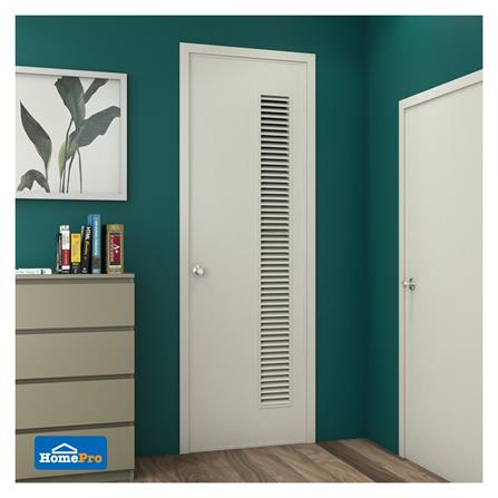 ประตู PVC บานประกอบ AZLE 6 70X200 ซม. สีครีม_3