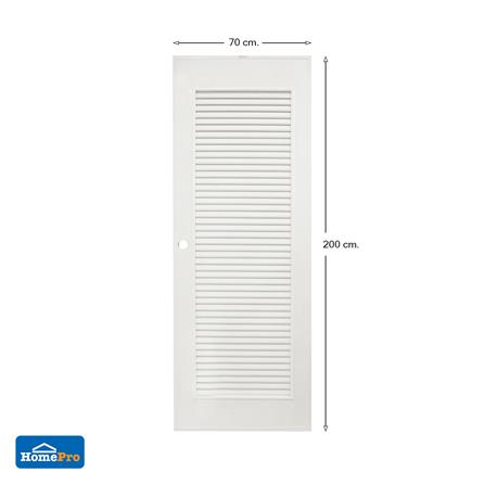 ประตู PVC บานประกอบ AZLE 5 70X200 ซม. สีครีม_5