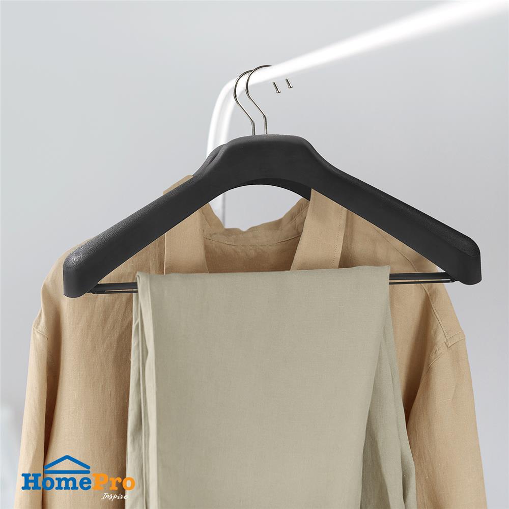 ไม้แขวนเสื้อสูท PLIM HHG008-B สีดำ