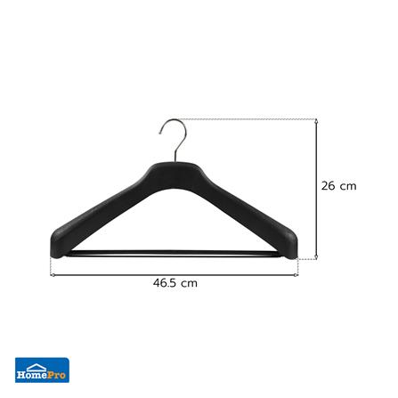 ไม้แขวนเสื้อสูท PLIM HHG008-B สีดำ_4