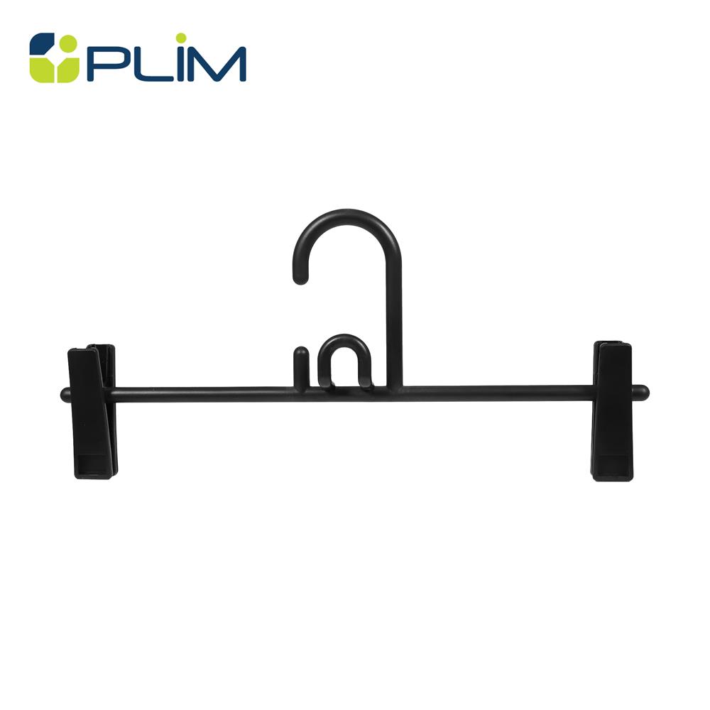 ไม้แขวนเสื้อมีหนีบ PLIM HHG007-B สีดำ_1