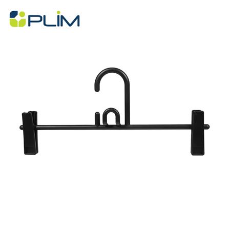 ไม้แขวนเสื้อมีหนีบ PLIM HHG007-B สีดำ