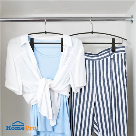 ไม้แขวนเสื้อหนีบ PLIM HHG003-B สีดำ_3