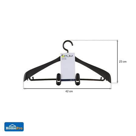 ไม้แขวนเสื้อสูท PLIM HHG002-B สีดำ_5
