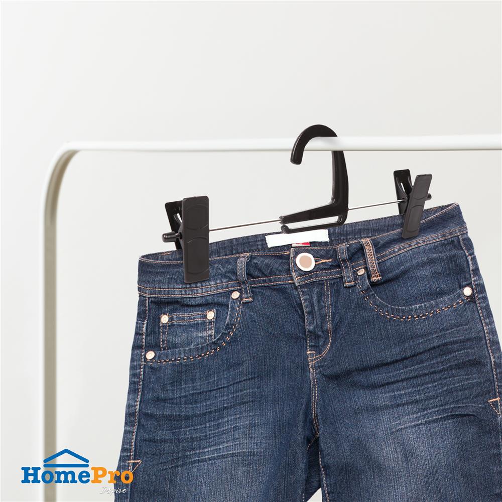 ไม้แขวนมีหนีบ PLIM HHG001-B สีดำ